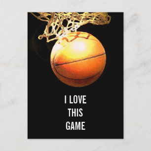 Carte Postale Basket-ball - Art d'illustration sportive