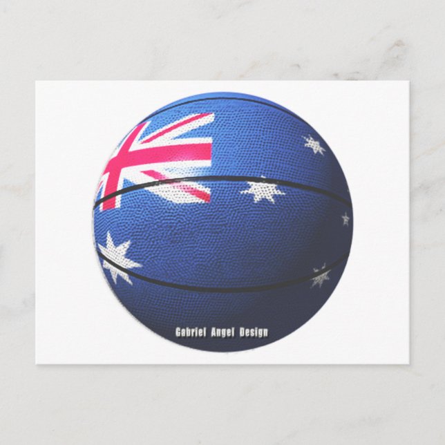 Carte Postale Basket-ball Australie (Devant)