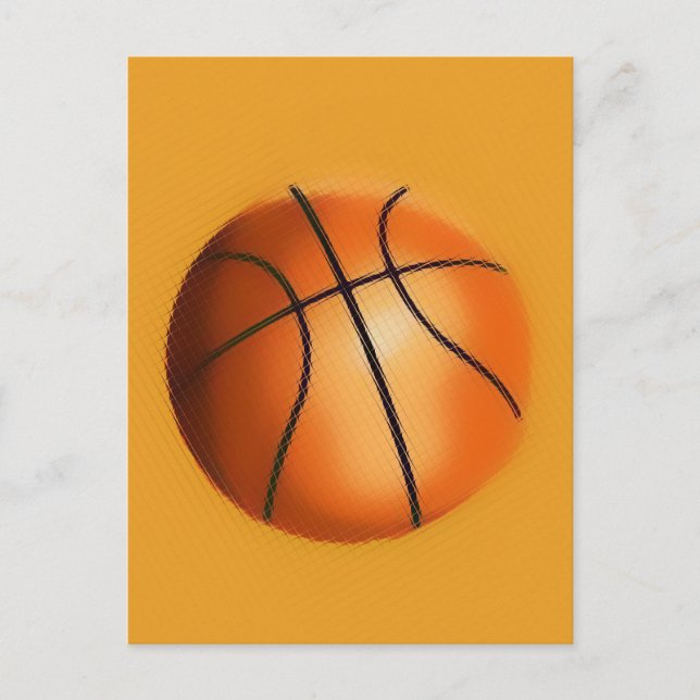 Carte Postale Basket-ball avec effet de mosaïque (Devant)