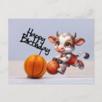 Basket-ball avec Joyeux Anniversaire sur fond blan
