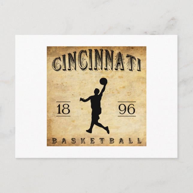 Carte Postale Basket-ball Cincinnati Ohio 1896 (Devant)