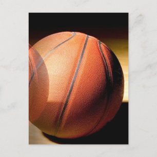 Carte Postale Basket-ball dans les ombres Closeup Vertical Post 
