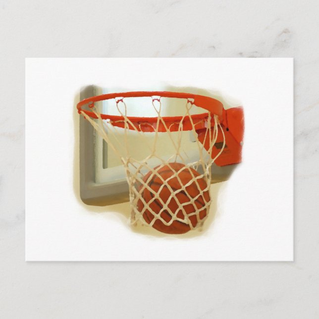 Carte Postale Basket-ball en chute libre (Devant)