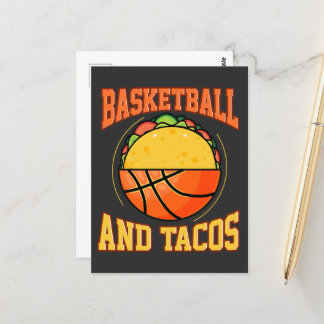 Carte Postale Basket-ball et tacos
