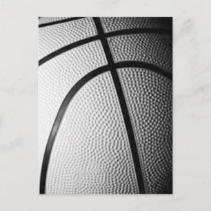 Carte Postale Basket-ball noir et blanc