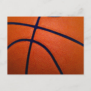 Carte Postale Basket-ball orange et noir