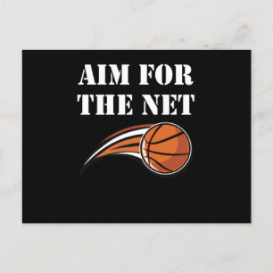 Carte Postale Basket-ball - Visez le filet