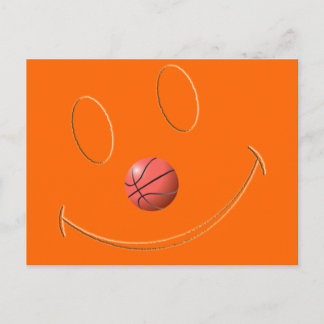 CARTE POSTALE BASKETBALL FACE