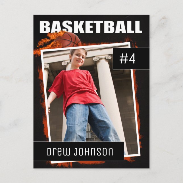 Carte Postale Basketball Photo Sports Trading Card (Devant)