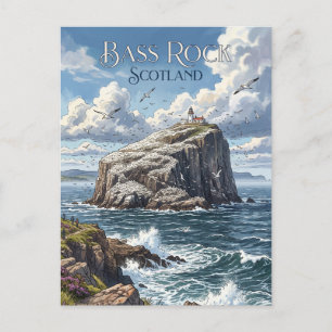Carte Postale Bass Rock Écosse