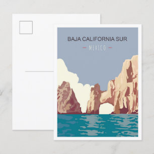 Carte Postale Basse Californie Sur Mexique Vintage voyage