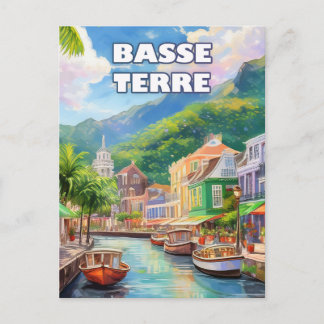 Carte Postale Basse-Terre, setting of waves
