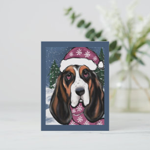 CARTE POSTALE BASSET HOUND