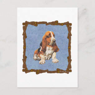 Carte Postale Basset Hound