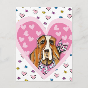 Carte Postale Basset Hound