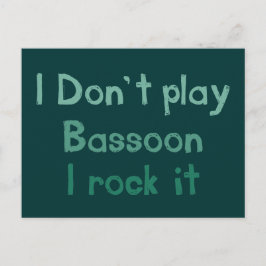 Carte postale Bassoon Rock It