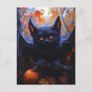 Carte Postale Bat d'Halloween adorable