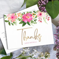 Bat mitzvah rose Floral Merci de script or