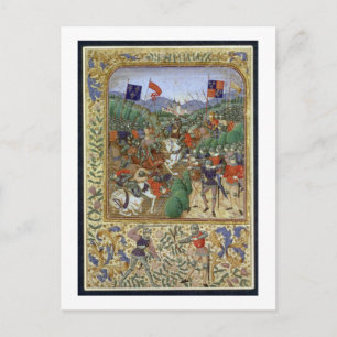 Carte Postale Bataille d'Agincourt, le 25 octobre 1415 (la