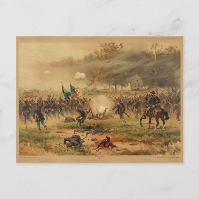 Carte Postale Bataille d'Antietam Sharpsburg (Devant)