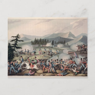 Carte Postale Bataille de Barrosa gravée par I. Clarke