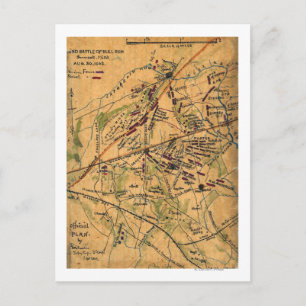 Carte Postale Bataille de Bull Run