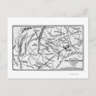 Carte Postale Bataille de Bull Run