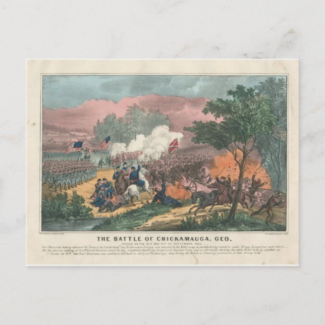 Carte Postale Bataille de Chickamauga (Devant)
