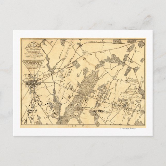 Carte Postale Bataille de Gettysburg 16 (Devant)