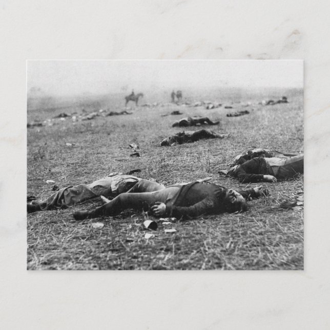 Carte Postale Bataille de Gettysburg ~ Moisson de la mort Juille (Devant)