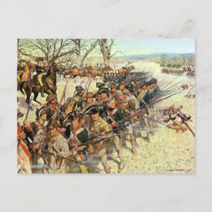 Carte Postale Bataille de Guilford Courthouse Révolution américa