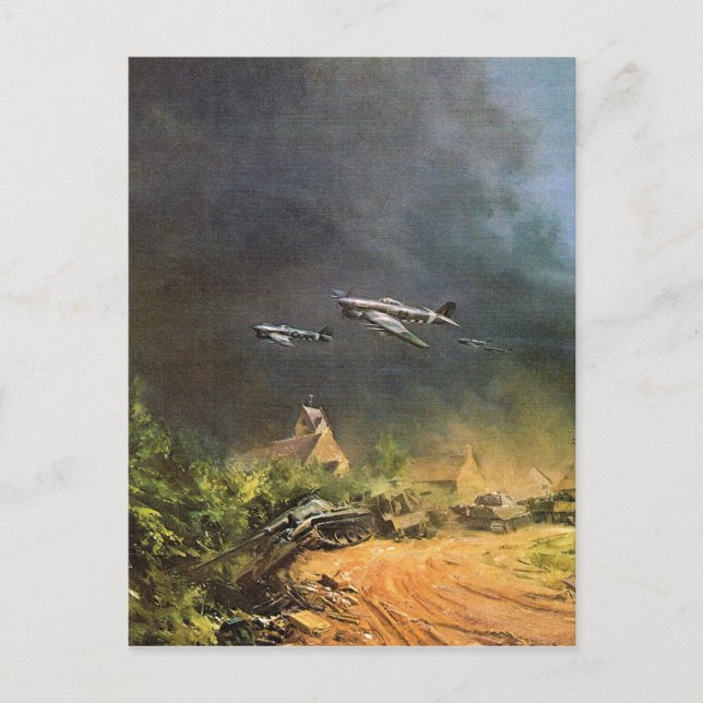 Carte Postale Bataille de la libération de la France (Devant)