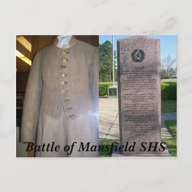 Carte Postale Bataille de Mansfield Louisiana (Devant)