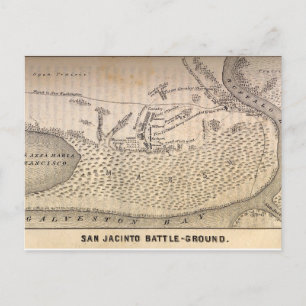 Carte Postale Bataille de San Jacinto