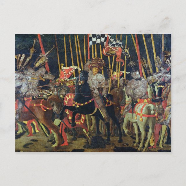 Carte Postale Bataille de San Romano en 1432, c.1456 (Devant)