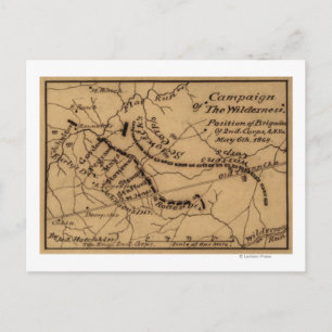 Carte Postale Bataille du désert - Guerre civile Panoramique