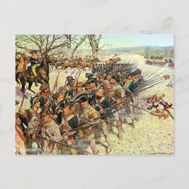 Carte Postale Bataille du tribunal de Guiliford (Devant)