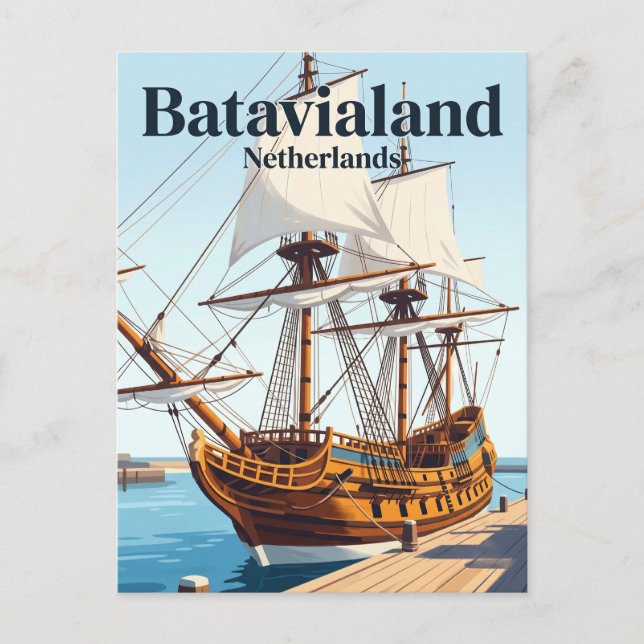 Carte Postale Batavialand Pays-Bas (Devant)