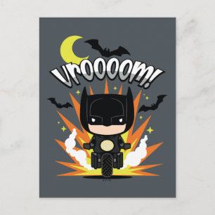 Carte Postale Batcycle Chibi Batman