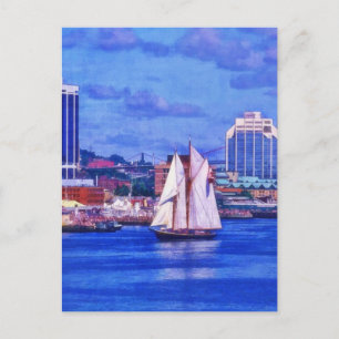 Carte Postale Bateau à goélette Bluenose à Halifax en Nouvelle-É