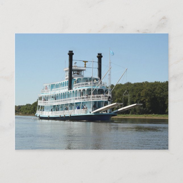 Carte Postale Bateau à pédales et nacelles (Devant)