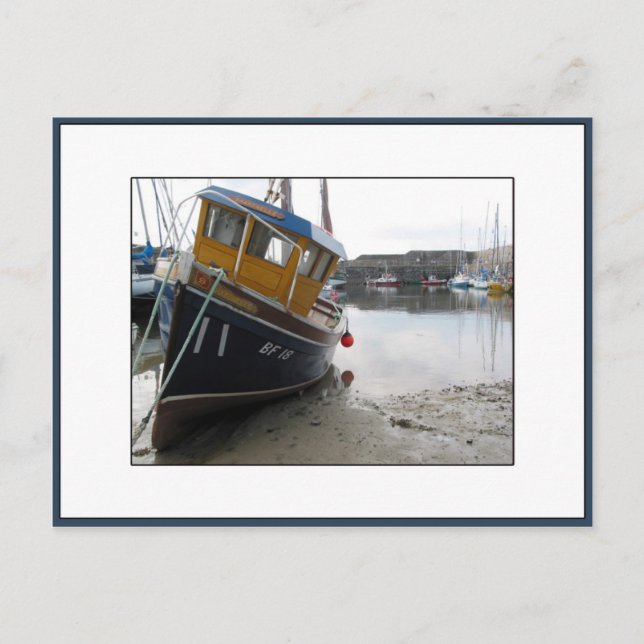 Carte Postale Bateau à Portsoy, Aberdeenshire, Écosse (Devant)