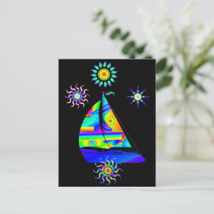 Carte postale bateau à voile