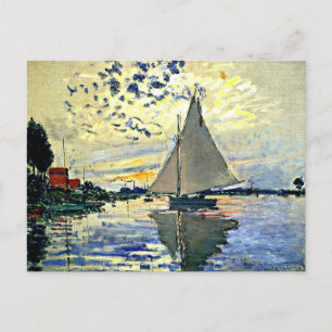 Carte Postale Bateau à voile au Petit Gennevilliers