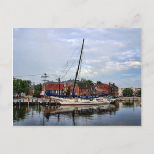 Carte Postale Bateau à voile dans le port d'Annapolis