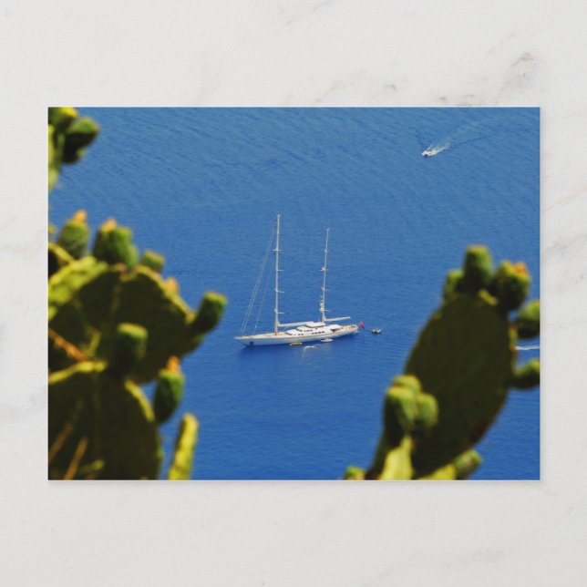 Carte Postale Bateau à voile Taormina (Devant)