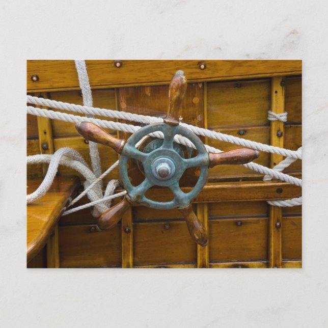 Carte Postale Bateau antique en bois (Devant)