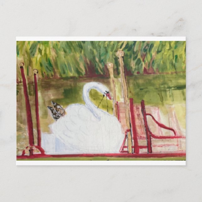Carte Postale Bateau Boston Swan (Devant)
