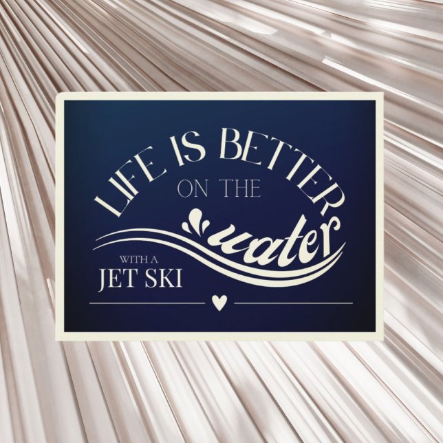 Carte Postale Bateau de canoë kayak à jet ski sur mesure (Créateur téléchargé)