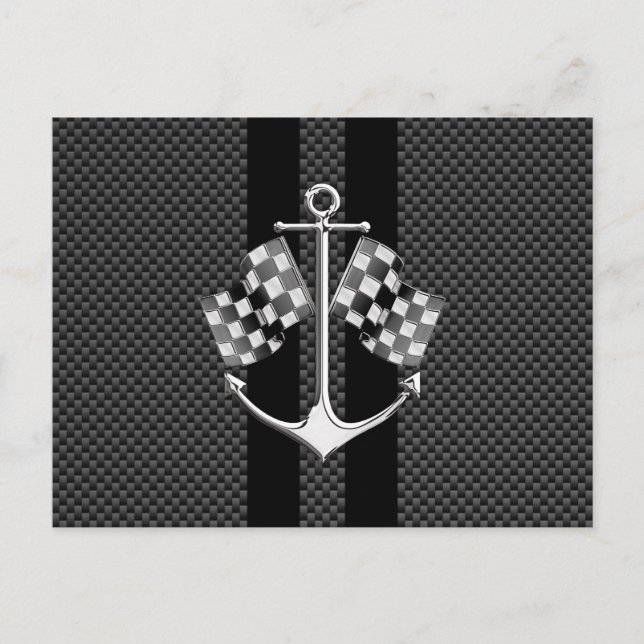 Carte Postale Bateau de course nautique en fibre de carbone déco (Devant)